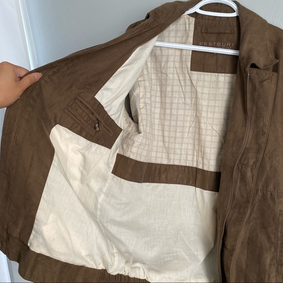 WESTBURY Vintage Brown Jacket with Pockets - Picture 4 of 12